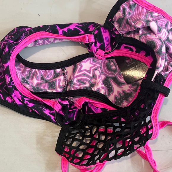 #83 Rolita couture bodysuit - Black and Pink medium - Picture 4 of 4